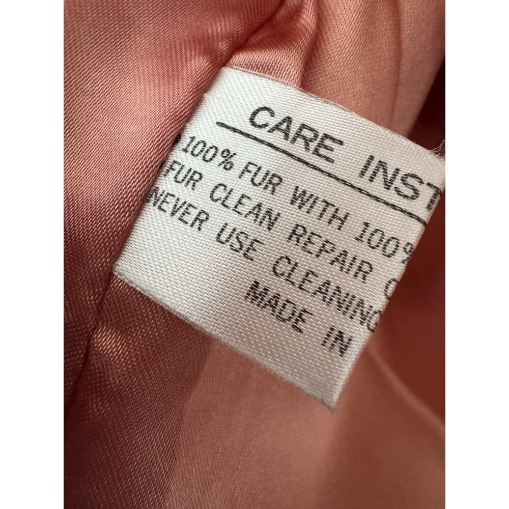 VTG Kamal Furs NWT Fluffy White Rabbit Fur Jacket Satin Lined Pockets Size L - Picture 12 of 13